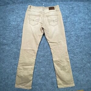 BKE Jake Straight Mens Tan Khaki Pants Size 33x32 Straight Leg Stretch Cotton
